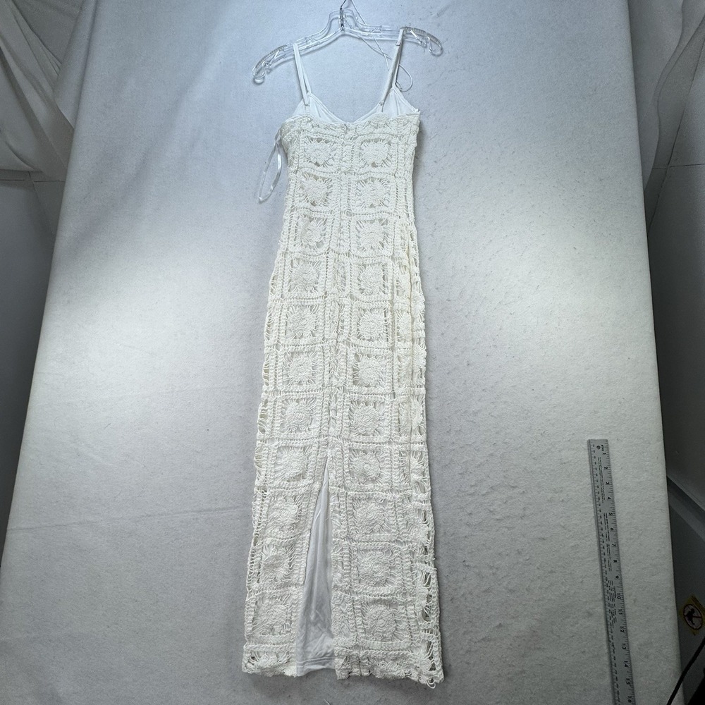 NEW Patchwork Crochet Knit Here Comes The Sun Midi Dress Womens‎ XS / Small Boho - Picture 8 of 11